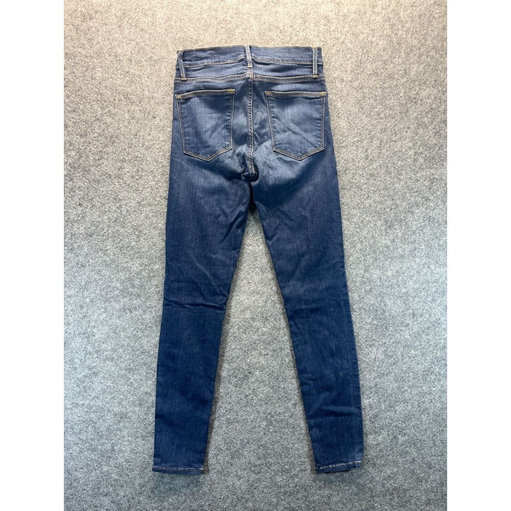 Frame Jeans Women's 27 Le High Skinny Dark Blue Stretch Denim High Rise - Picture 10 of 13